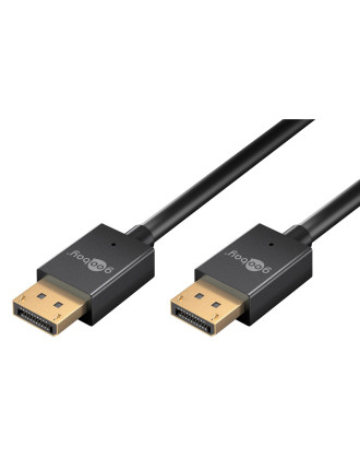 GOOBAY καλώδιο DisplayPort 77443, 8K/120Hz, 40 Gbps, 2m, μαύρο