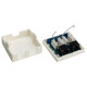 GOOBAY επιτοίχια πρίζα δικτύου 77633, 2 θύρες RJ45, CAT 6 UTP, λευκή GOOBAY επιτοίχια πρίζα δικτύου 77633, 2 θύρες RJ45, CAT 6 UTP, λευκή
