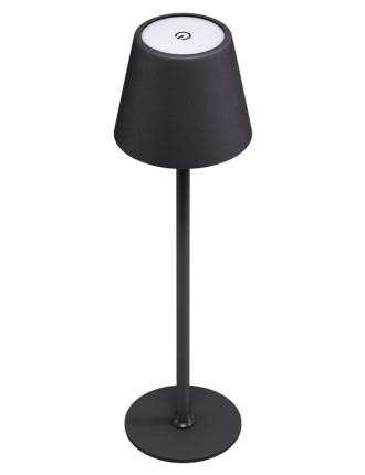 GOOBAY επιτραπέζιο φωτιστικό 77673, 3000K, dimmable, επαναφορτιζόμενο, μαύρο