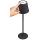 GOOBAY επιτραπέζιο φωτιστικό 77673, 3000K, dimmable, επαναφορτιζόμενο, μαύρο