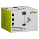 GOOBAY επιτραπέζιο φωτιστικό 77675, 3000K, dimmable, επαναφορτιζόμενο, μαύρο