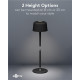 GOOBAY επιτραπέζιο φωτιστικό 77675, 3000K, dimmable, επαναφορτιζόμενο, μαύρο