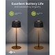 GOOBAY επιτραπέζιο φωτιστικό 77675, 3000K, dimmable, επαναφορτιζόμενο, μαύρο