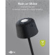 GOOBAY επιτραπέζιο φωτιστικό 77675, 3000K, dimmable, επαναφορτιζόμενο, μαύρο