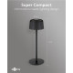 GOOBAY επιτραπέζιο φωτιστικό 77675, 3000K, dimmable, επαναφορτιζόμενο, μαύρο