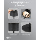 GOOBAY επιτραπέζιο φωτιστικό 77675, 3000K, dimmable, επαναφορτιζόμενο, μαύρο
