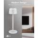 GOOBAY επιτραπέζιο φωτιστικό 77676, 3000K, dimmable, επαναφορτιζόμενο, λευκό