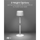 GOOBAY επιτραπέζιο φωτιστικό 77676, 3000K, dimmable, επαναφορτιζόμενο, λευκό