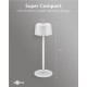 GOOBAY επιτραπέζιο φωτιστικό 77676, 3000K, dimmable, επαναφορτιζόμενο, λευκό