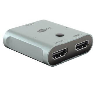 GOOBAY HDMI switch 77791, 2 σε 1, 8K/60Hz, γκρι GOOBAY HDMI switch 77791, 2 σε 1, 8K/60Hz, γκρι