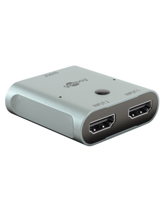 GOOBAY HDMI switch 77791, 2 σε 1, 8K/60Hz, γκρι GOOBAY HDMI switch 77791, 2 σε 1, 8K/60Hz, γκρι