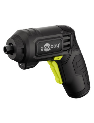 GOOBAY 4 σε 1 κατσαβίδι μπαταρίας με μύτες & εξαρτήματα 77817, LED φακός, 1500mAh