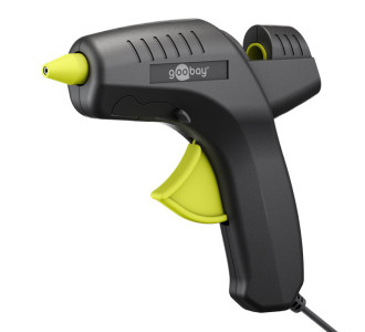 GOOBAY πιστόλι θερμοκόλλησης σιλικόνης 77824 με 2x ράβδους σιλικόνης 11mm, 80W, μαύρο