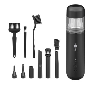 GOOBAY 2 σε 1 σκουπάκι χειρός & air duster 77829, 120W, 6000mAh, μαύρο GOOBAY 2 σε 1 σκουπάκι χειρός & air duster 77829, 120W, 6000mAh, μαύρο