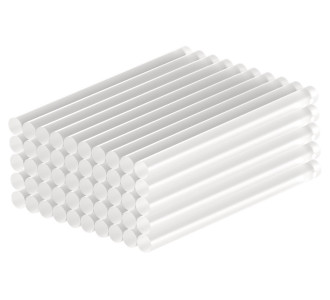 GOOBAY ράβδοι σιλικόνης 77853, Φ11mm x 200mm, διάφανο, 50τμχ