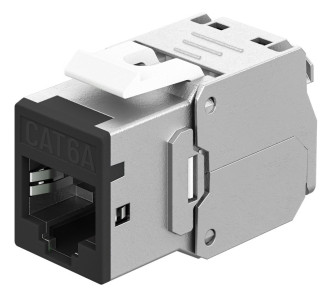 GOOBAY Keystone module RJ45 77943, CAT 6A STP, slim, toolfree, ασημί/μαύρο GOOBAY Keystone module RJ45 77943, CAT 6A STP, slim, toolfree, ασημί/μαύρο