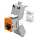 GOOBAY Keystone module RJ45 77947, CAT 6A STP, slim, toolfree, ασημί/πορτοκαλί GOOBAY Keystone module RJ45 77947, CAT 6A STP, slim, toolfree, ασημί/πορτοκαλί
