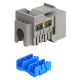GOOBAY Keystone module RJ45 77951, CAT 6A UTP, slim & short, toolfree, γκρι GOOBAY Keystone module RJ45 77951, CAT 6A UTP, slim & short, toolfree, γκρι