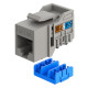 GOOBAY Keystone module RJ45 77951, CAT 6A UTP, slim & short, toolfree, γκρι GOOBAY Keystone module RJ45 77951, CAT 6A UTP, slim & short, toolfree, γκρι