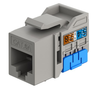 GOOBAY Keystone module RJ45 77951, CAT 6A UTP, slim & short, toolfree, γκρι GOOBAY Keystone module RJ45 77951, CAT 6A UTP, slim & short, toolfree, γκρι