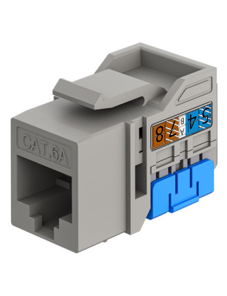 GOOBAY Keystone module RJ45 77951, CAT 6A UTP, slim & short, toolfree, γκρι GOOBAY Keystone module RJ45 77951, CAT 6A UTP, slim & short, toolfree, γκρι