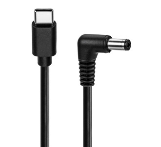 GOOBAY καλώδιο τροφοδοσίας USB-C σε DC 78968, 5.5x2.5mm, 0.5m, μαύρο