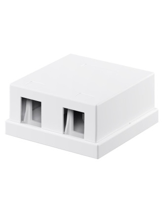GOOBAY Keystone κυτίο 79366 για 2 θύρες δικτύου, 61.42mm, λευκό GOOBAY Keystone κυτίο 79366 για 2 θύρες δικτύου, 61.42mm, λευκό