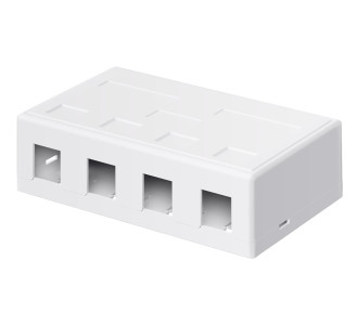 GOOBAY Keystone κυτίο 79376 για 4x θύρες δικτύου, λευκό GOOBAY Keystone κυτίο 79376 για 4x θύρες δικτύου, λευκό