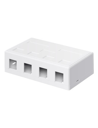 GOOBAY Keystone κυτίο 79376 για 4x θύρες δικτύου, λευκό GOOBAY Keystone κυτίο 79376 για 4x θύρες δικτύου, λευκό