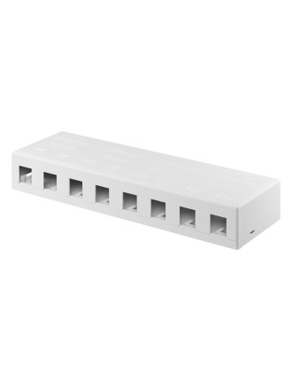 GOOBAY Keystone κυτίο 79426 για 8x θύρες δικτύου, λευκό GOOBAY Keystone κυτίο 79426 για 8x θύρες δικτύου, λευκό