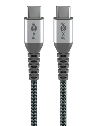 GOOBAY καλώδιο USB-C 79559, 60W, 480Mbps, 0.15m, μαύρο