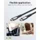 GOOBAY καλώδιο USB-C 79559, 60W, 480Mbps, 0.15m, μαύρο