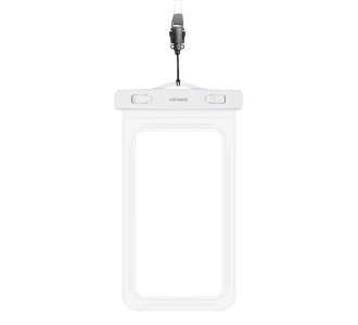 USAMS αδιάβροχη θήκη smartphone US-YD011, έως 7", IPX8, λευκή