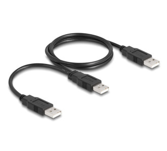 DELOCK καλώδιο USB σε 2x USB 80000, 480Mbps, 70cm, μαύρο DELOCK καλώδιο USB σε 2x USB 80000, 480Mbps, 70cm, μαύρο