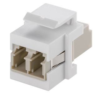 GOOBAY Keystone module οπτικής ίνας 80000, 2x LC-Duplex, λευκό GOOBAY Keystone module οπτικής ίνας 80000, 2x LC-Duplex, λευκό