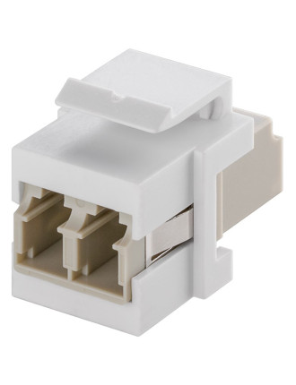 GOOBAY Keystone module οπτικής ίνας 80000, 2x LC-Duplex, λευκό GOOBAY Keystone module οπτικής ίνας 80000, 2x LC-Duplex, λευκό