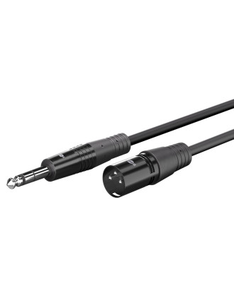 GOOBAY καλώδιο ήχου 6.35mm σε XLR 80052, 3m, μαύρο