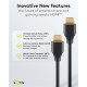 GOOBAY καλώδιο HDMI 2.2 80073, 16K/60Hz, 96 Gbps, 0.50m, μαύρο