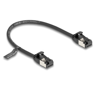 DELOCK καλώδιο δικτύου 80181, CAT 8.1 U/FTP, 40Gbps, εύκαμπτο, 0.25m, μαύρο
