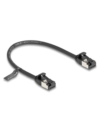 DELOCK καλώδιο δικτύου 80181, CAT 8.1 U/FTP, 40Gbps, εύκαμπτο, 0.25m, μαύρο DELOCK καλώδιο δικτύου 80181, CAT 8.1 U/FTP, 40Gbps, εύκαμπτο, 0.25m, μαύρο