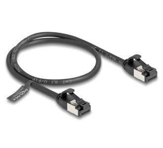DELOCK καλώδιο δικτύου 80182, CAT 8.1 U/FTP, 40Gbps, 0.50m, μαύρο