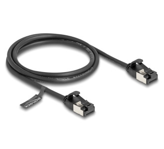 DELOCK καλώδιο δικτύου 80183, CAT 8.1 U/FTP, 40Gbps, 1m, μαύρο