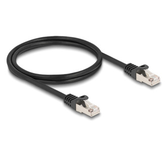 DELOCK καλώδιο RJ50 80187, S/FTP, 26 AWG, 1m, μαύρο