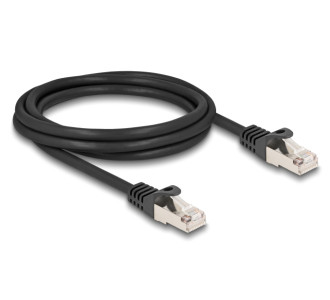DELOCK καλώδιο RJ50 80188, S/FTP, 26 AWG, 2m, μαύρο