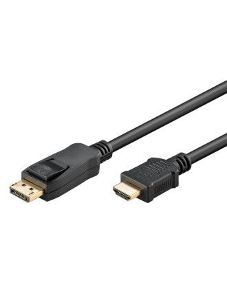 GOOBAY καλώδιο DisplayPort σε HDMI 80521, 4K/60Hz, 18 Gbps, 2m, μαύρο GOOBAY καλώδιο DisplayPort σε HDMI 80521, 4K/60Hz, 18 Gbps, 2m, μαύρο