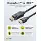 GOOBAY καλώδιο DisplayPort σε HDMI 80525, 8K/60Hz, 48 Gbps, 2m, μαύρο GOOBAY καλώδιο DisplayPort σε HDMI 80525, 8K/60Hz, 48 Gbps, 2m, μαύρο