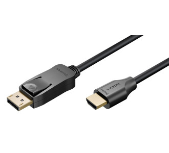 GOOBAY καλώδιο DisplayPort σε HDMI 80525, 8K/60Hz, 48 Gbps, 2m, μαύρο GOOBAY καλώδιο DisplayPort σε HDMI 80525, 8K/60Hz, 48 Gbps, 2m, μαύρο