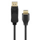 GOOBAY καλώδιο DisplayPort σε HDMI 80525, 8K/60Hz, 48 Gbps, 2m, μαύρο GOOBAY καλώδιο DisplayPort σε HDMI 80525, 8K/60Hz, 48 Gbps, 2m, μαύρο