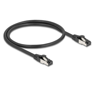 DELOCK καλώδιο δικτύου 80570, CAT 8.1 S/FTP, copper, 2000MHz, 0.50m, μαύρο