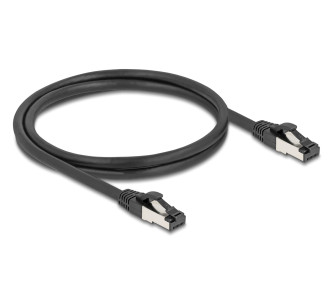 DELOCK καλώδιο δικτύου 80571, CAT 8.1 S/FTP, copper, 2000MHz, 1m, μαύρο